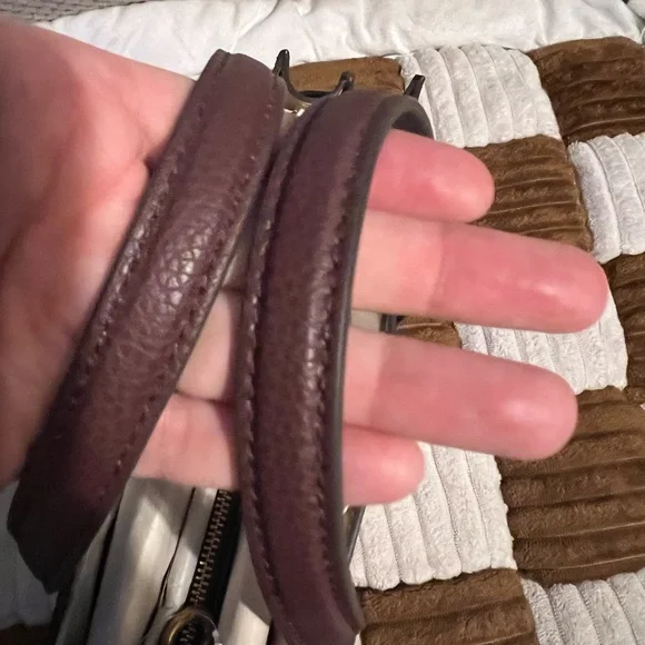 Tory Burch Walker Small Satchel in Dark Rhubarb NWTS! - Picture 7 of 9